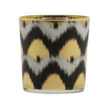 Votive Ikat Lykt Sort - Meadow Home